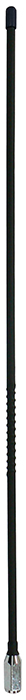 UHF CB Radio fibreglass whip, black, 477MHz, 5/16″-26 Brass thread, 20W, 6.6dBi – 640mm